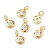 SHEGRACE Brass Micro Pave Cubic Zirconia Pendants XGR-Q3D455-504G-2
