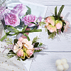 2Pcs 2 Style Silk Imitation Rose Corsage Boutonniere AJEW-CP0001-60-6