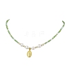 Natural Cultured Freshwater Pearl & Glass Beaded Necklaces NJEW-JN04997-3