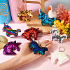 8Pcs 8 Style Reflective Sequin Unicorn Pendant Keychain KEYC-TA0001-20-9