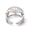 Non-Tarnish 304 Stainless Steel Open Cuff Rings RJEW-Q808-05P-3