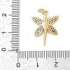 Rack Plating Brass Micro Pave Cubic Zirconia Pendants LS-KK-H509-10G-02-3