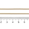 Ion Plating(IP) 304 Stainless Steel Round Snake Chain Necklace for Women NJEW-G097-01G-4