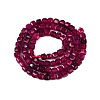 Dyed Natural Agate Beads Strands G-T138-211E-3