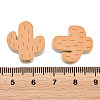Printed Poplar Wood Beads WOOD-Z008-05D-3