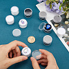 10Pcs 2 Colors Round Jewelry Clear Plastic Loose Diamond Storage Box CON-GF0001-15A-3