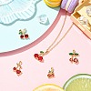 5Pcs 5 Styles Brass Micro Pave Cubic Zirconia Charms KK-CJ0004-12-6