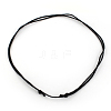 Waxed Cotton Cord Necklace Making NJEW-R186-03-1