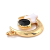 Eco-friendly Brass Enamel Pendants KK-D066-13G-RS-3