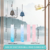 BENECREAT 2Pcs 2 Style Japanese Cast Iron Bell Wind Chimes HJEW-BC0001-47C-2