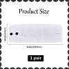 Removable Cotton Wrist Cuffs with Resin Button AJEW-WH20077-020A-2