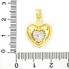 Brass Pendants with Cubic Zirconia KK-D536-03G-3