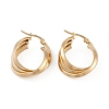 PVD Vacuum Plating 201 Stainless Steel Hoop Earrings EJEW-I309-71G-02-1