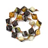 Natural Banded Agate/Striped Beads Strands G-A306-C02-01-3