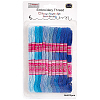 12 Skeins 6-Ply Polycotton(Polyester Cotton) Embroidery Floss DIY-CY0002-94D-1