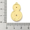 Rack Plating Brass Micro Pave Cubic Zirconia Pendants KK-N255-04B-G-RS-3