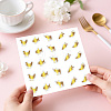 Rectangle Plastic Self-Adhesive Restaurant Menu Label Stickers AJEW-WH20177-002-5