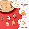 10Pcs 5 Styles Alloy Enamel Pendants FIND-YW0005-43-4