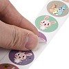 8 Patterns Easter Theme Self Adhesive Paper Sticker Rolls DIY-C060-03G-4