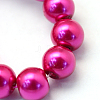 Baking Painted Pearlized Glass Pearl Round Bead Strands HY-Q003-4mm-17-3