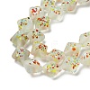 Frosted Handmade Lampwork Beads Strands LAMP-A010-01C-3