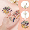 25Pcs 5 Styles Natural Green Aventurine & Lapis Lazuli & Red Aventurine & Citrine & Amethyst Pendants PALLOY-HY00024-5