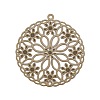 Tibetan Style Brass Pendant FIND-TAC0002-039AB-1