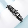 Retro 316 Surgical Stainless Steel Cuff Bangles BJEW-C142-12AS-1