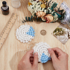 2Pcs Bohemian Macrame Cotton Car Cup Holder Coasters AJEW-OC0014-44A-3