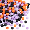 Rubberized Style Imitated Silicone Acrylic Beads MACR-PA0001-06C-04-1