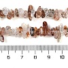 Natural Black Gold Rutilated Quartz Beads Strands X-G-G905-20-4