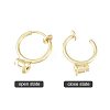 Brass Clip-on Earring Converters Findings KK-T038-243G-2