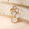 Round Alloy Statement Rings for Women AJ0330-2