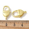 Brass Lobster Claw Clasps KK-F893-04G-3