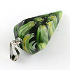 Cone Handmade Millefiori Glass Pendants LK-R010-M1-3