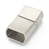 304 Stainless Steel Magnetic Clasps with Glue-in Ends STAS-B017-09P-2