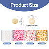 2132Pcs 4 Colors 8/0 Opaque Glass Seed Beads SEED-TADJ0001-03-3