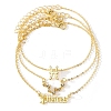 3Pcs Alloy Rhinestones Anklets LS-AJEW-S083-01G-04-1