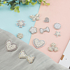 48Pcs 12 Style Non Woven Fabric Ornament Accessories DIY-AR0002-27-5