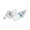 Opalite Faceted Pointed Bullet Big Pendants G-H076-02P-08-2