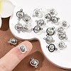 SHEGRACE Brass Round Links XGR0127P-123P-5