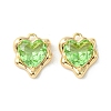 Brass Micro Pave Cubic Zirconia Charms KK-L208-06G-06-2