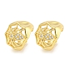 Brass Micro Pave Cubic Zirconia Cuff Earrings EJEW-C104-145G-1