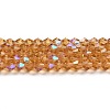 Transparent Electroplate Glass Beads Strands LS-EGLA-A039-T4mm-L18-1