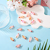 20Pcs 4 Styles Glass Ice Cream Pendants PALLOY-TAC0242-01-5