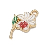 Alloy Enamel Pendants PALLOY-V003-01G-05-2