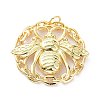 Brass Pendants KK-D004-22G-2
