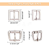 16Pcs 2 Shapes Alloy Adjustable Buckle FIND-WR0001-82P-2