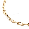 2Pcs 2 Style Brass Paperclip Chains & 304 Stainless Steel Satellite Chains Bracelets Set BJEW-JB08620-02-8
