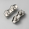304 Stainless Steel Wire Double 2-post Cable Clamp LS-FIND-WH0110-497-1